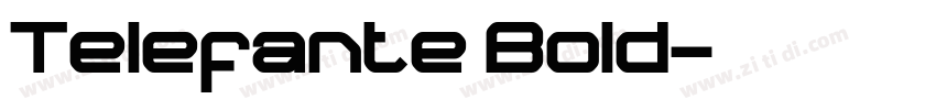 Telefante Bold字体转换